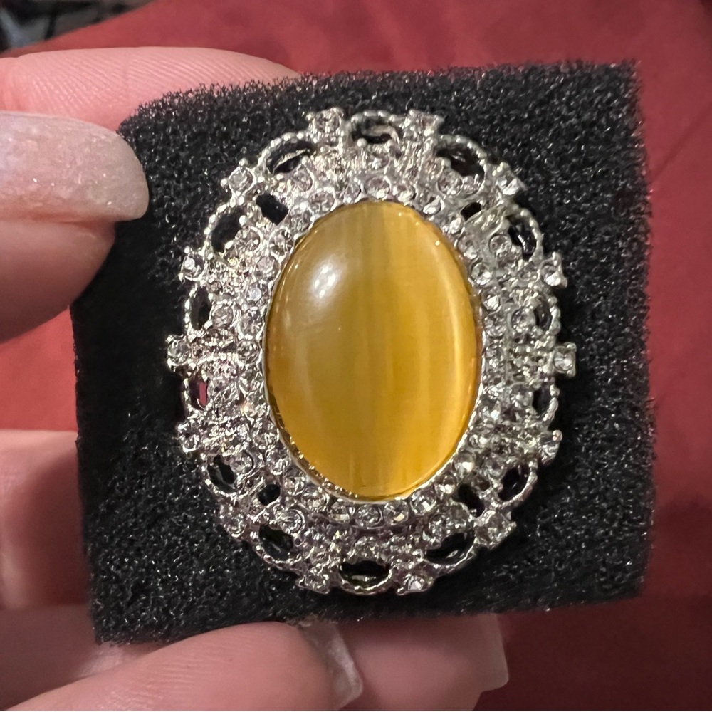 Paparazzi Yellow Moonstone Ring